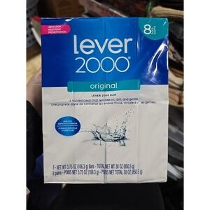 Pack of 8 Lever 2000 Original Formula Bar Soap Vintage 3.75 oz each bar